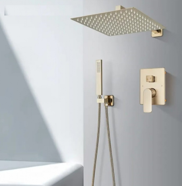 Смеситель скрытого монтажа матовое золото 8522FF